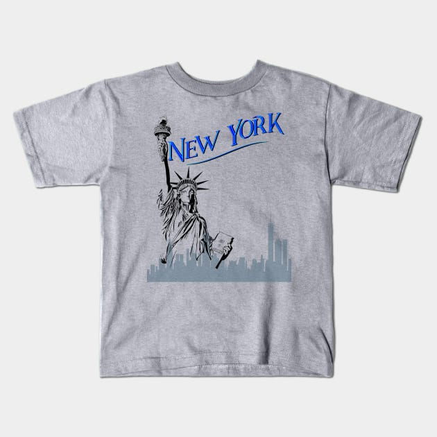 New York Kids T-Shirt by Snapdragon